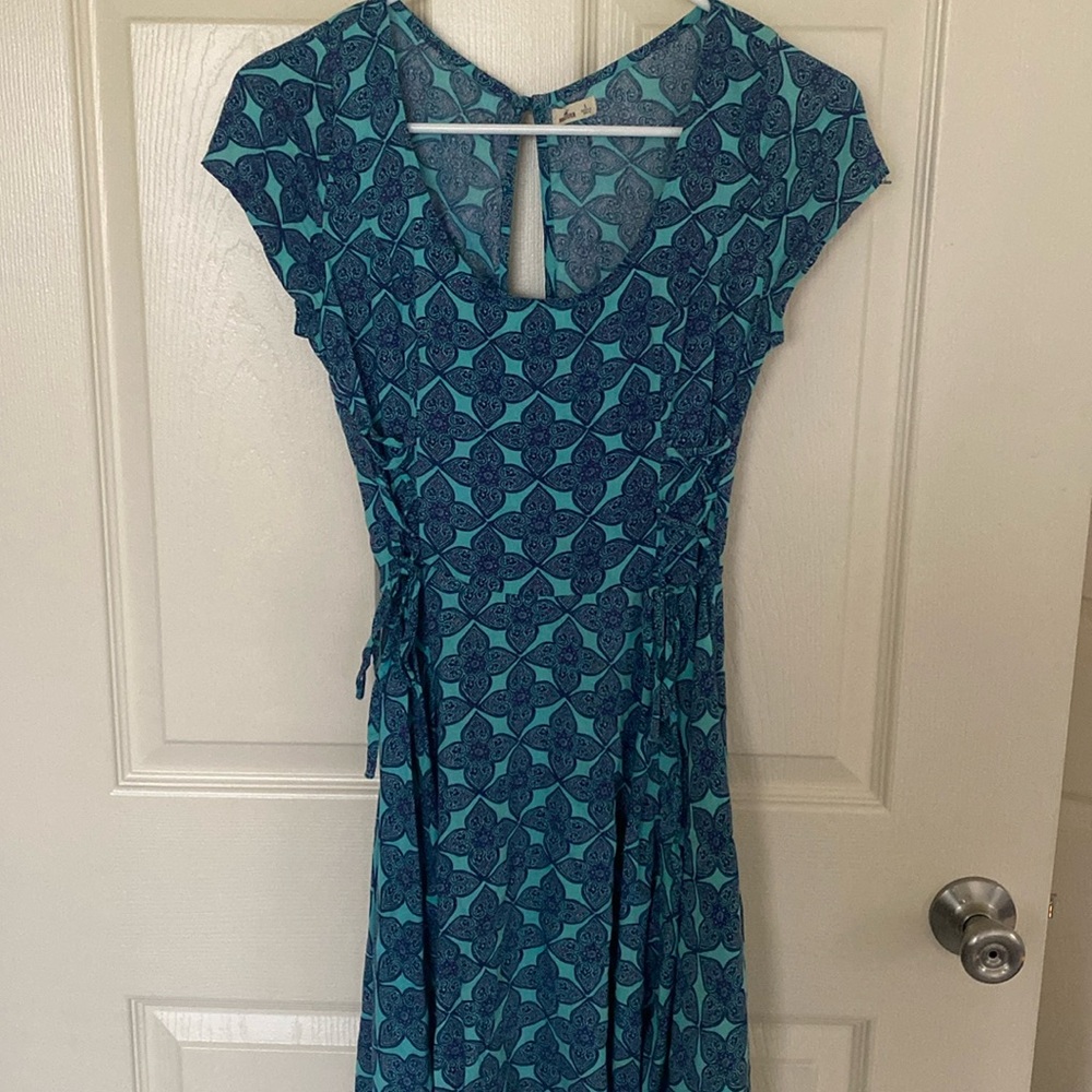 Blue Open Back Dress Size Small
